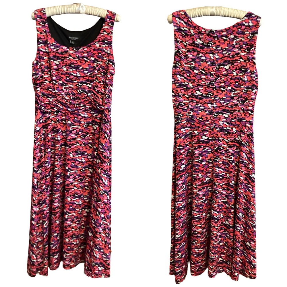 🍁 Perceptions New York Sleeveless Multicolor Dress Size 16